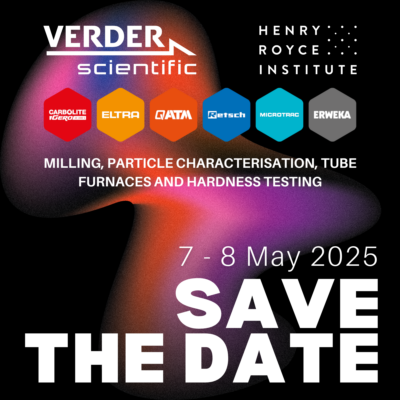 Royce Training: Milling, Particle Characterisation, Tube Furnaces and Hardness Testing with Verder Scientific